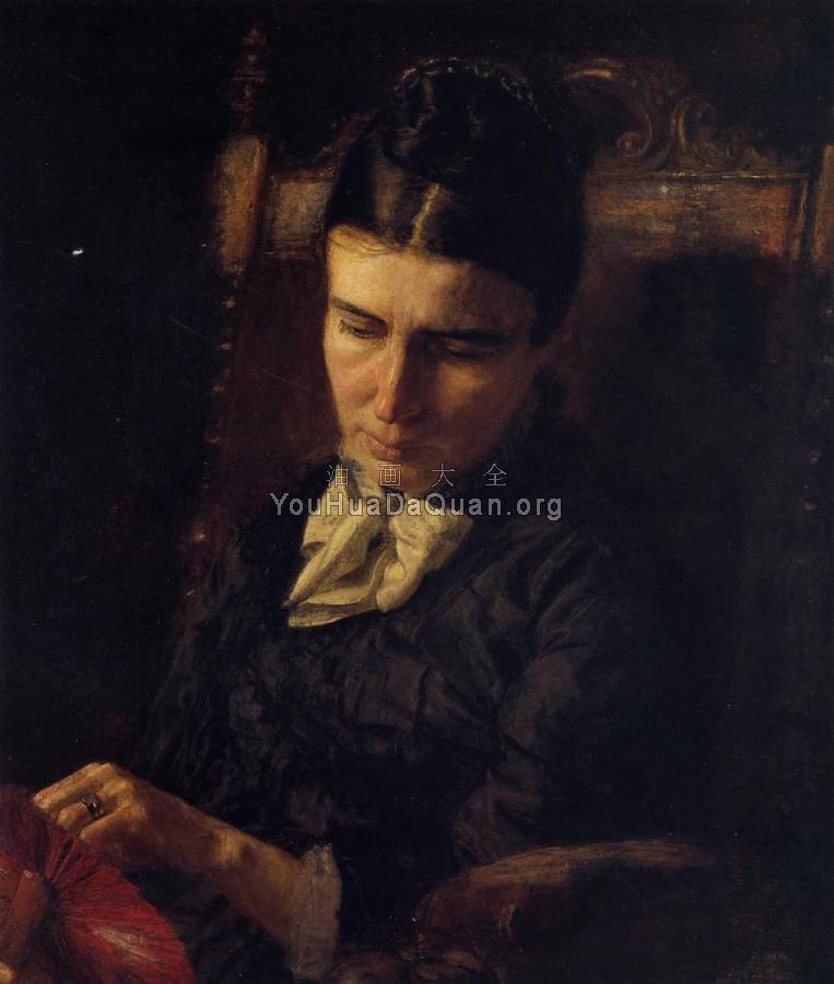 Portrait of Sarah Ward Brinton - 托马斯·伊肯斯